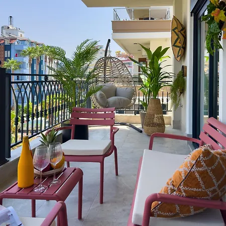 Qoople Elite 4 Elize 29 Boho Style In Premium Location Appartamento Alanya